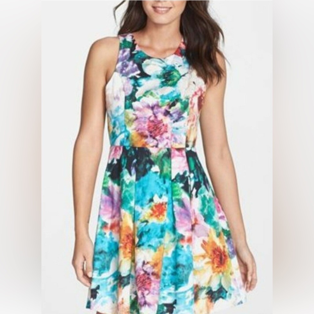 Felicity and Coco Floral Sleeveless Dress - Size XS
